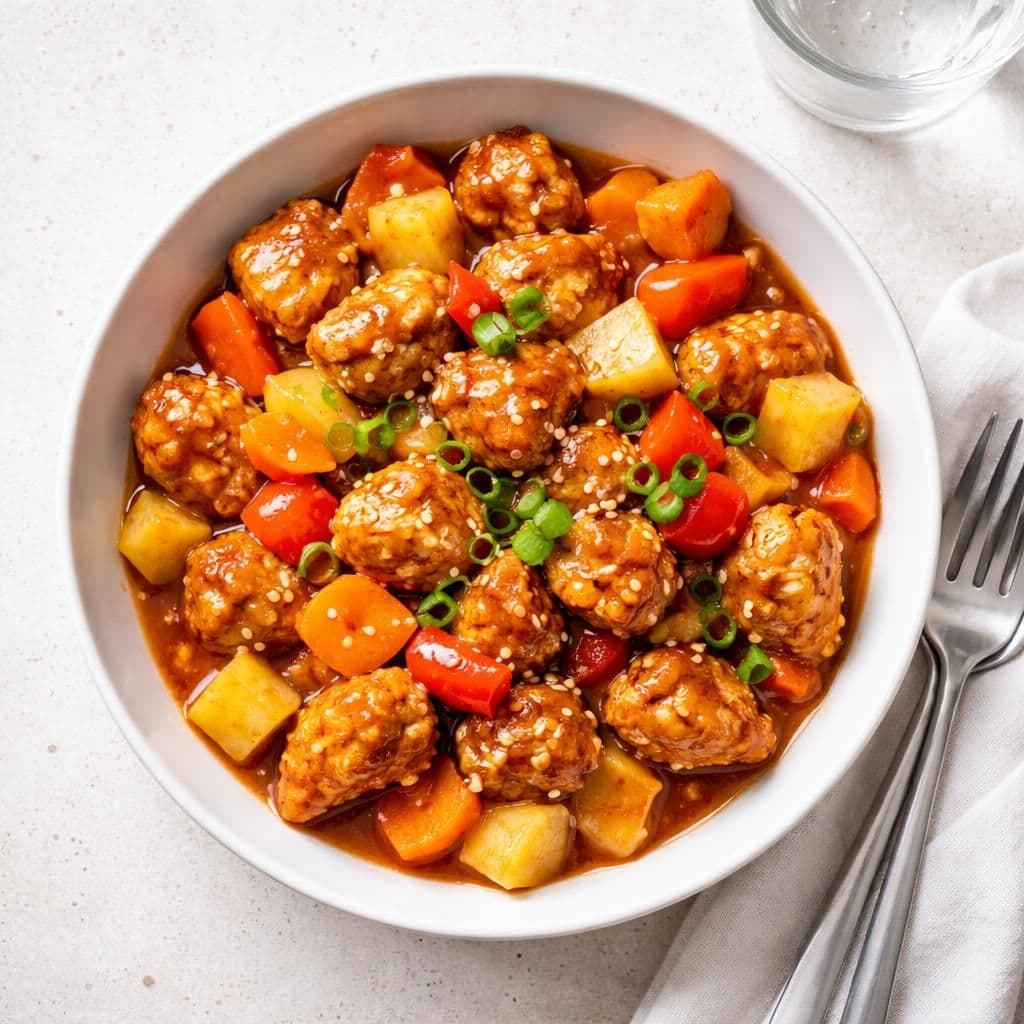 Wokstekt kylling med sweet and sour saus