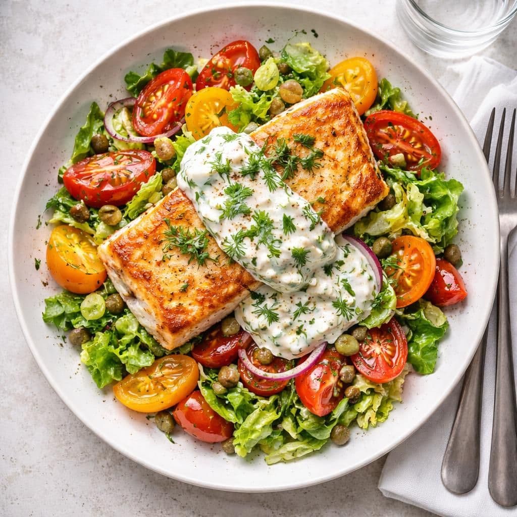 Pannestekt torsk med tzatziki og tomatensalat – middag fra Rema 1000 uke 21