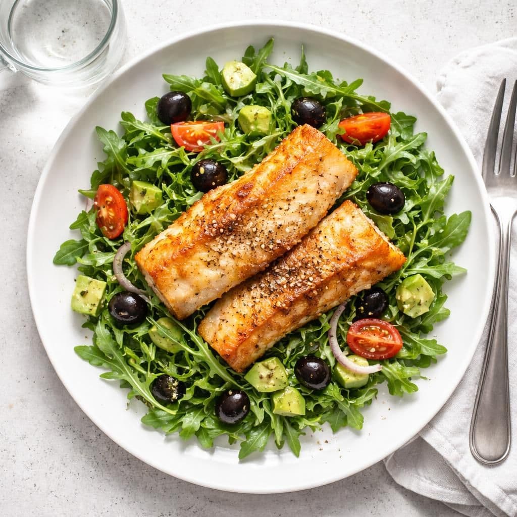 Stekt sei med avokado og rucculasalat – middag fra Bunnpris uke 21