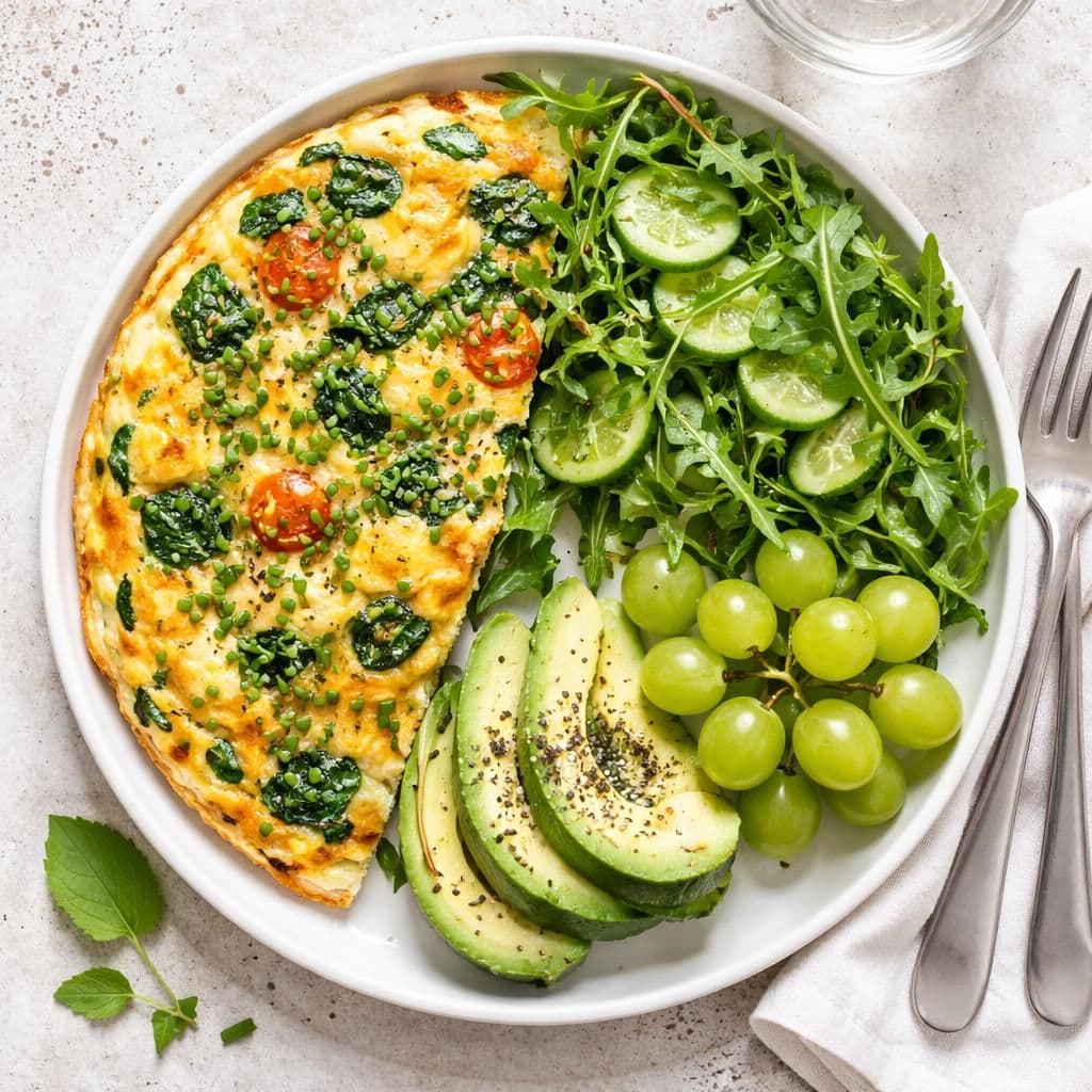Eggfrittata med ruccola, avokado og grønn salat – middag fra Spar
uke 24