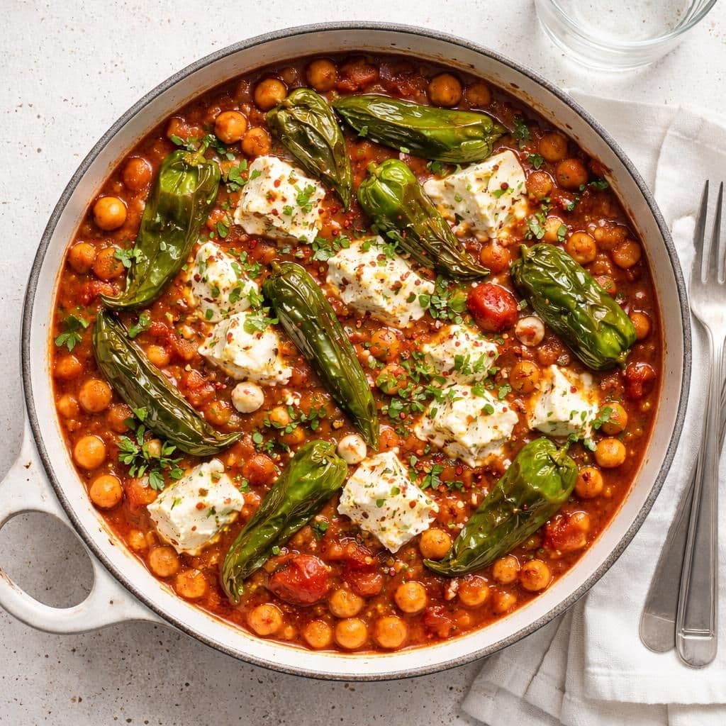 Fetaost og kikertgryte med paprika og tomat – middag fra Coop Extra uke 24