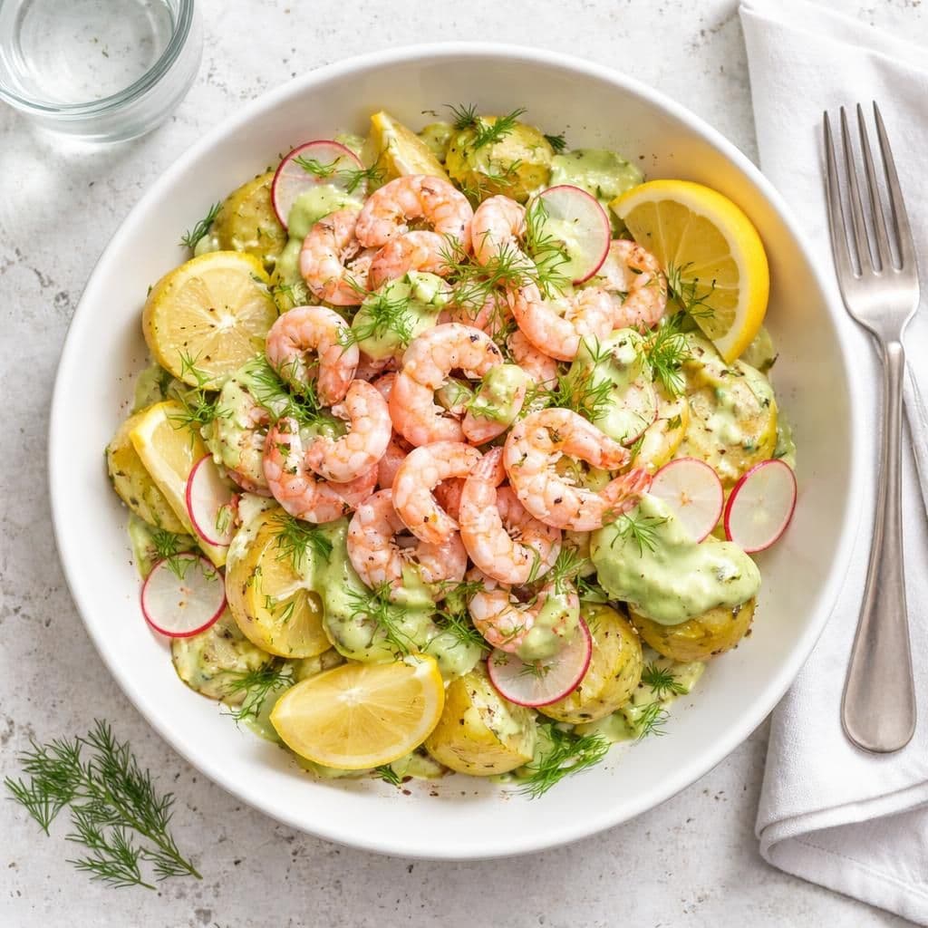 Reker med nypotet og avokado-dressing – middag fra Spar
uke 24