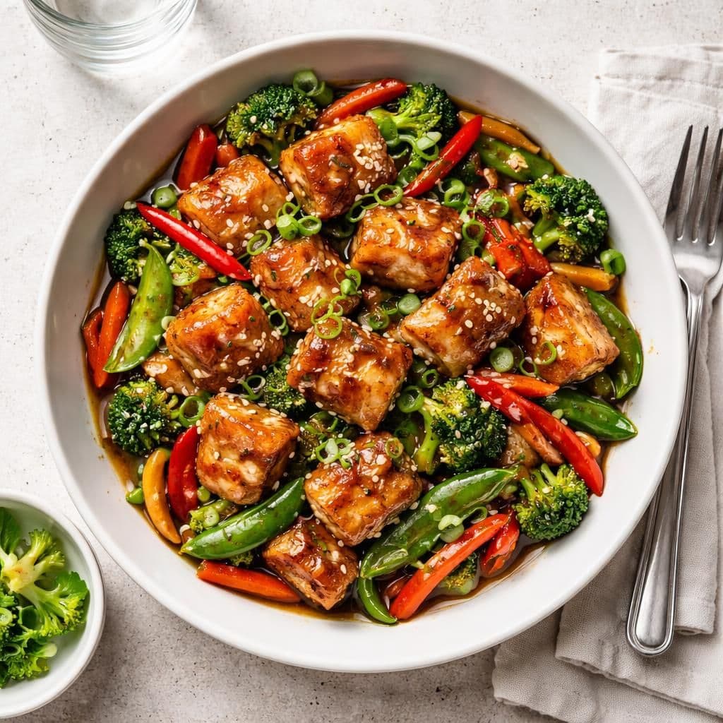Sei-wok med grønnsaker, soyasaus og ingefær – middag fra Bunnpris uke 24