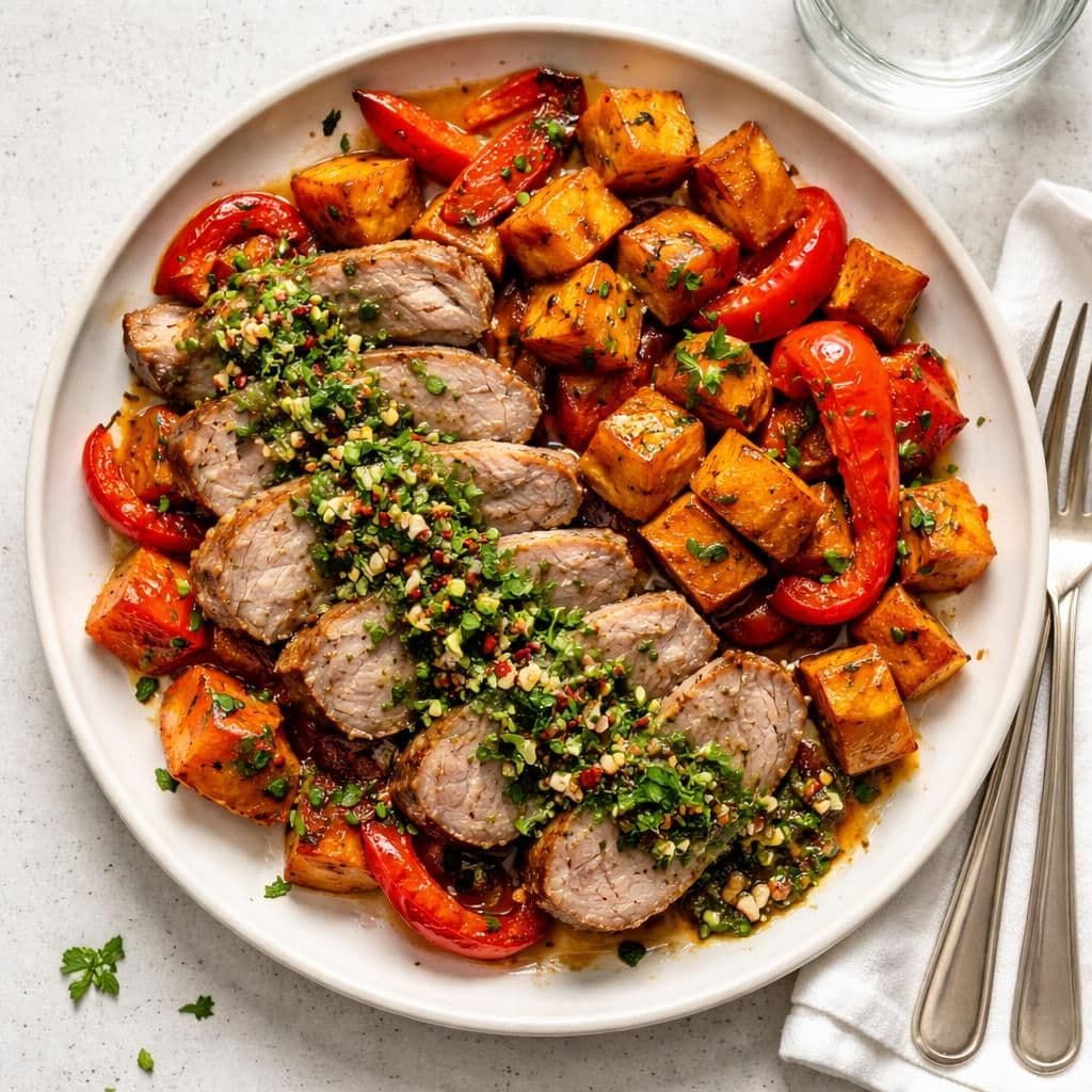 Ytrefilet av svin chimichurri med søtpotet og paprika – middag fra Rema 1000 uke 24